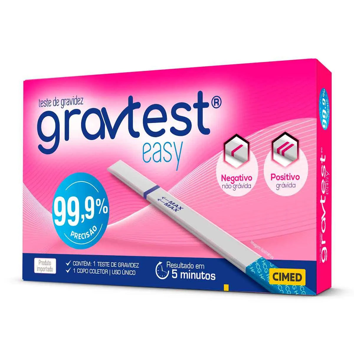 Teste de Gravidez Gravtest Easy Cimed