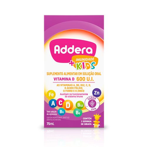 Vitamina D Addera 600UI + Imunidade Kids 75ml