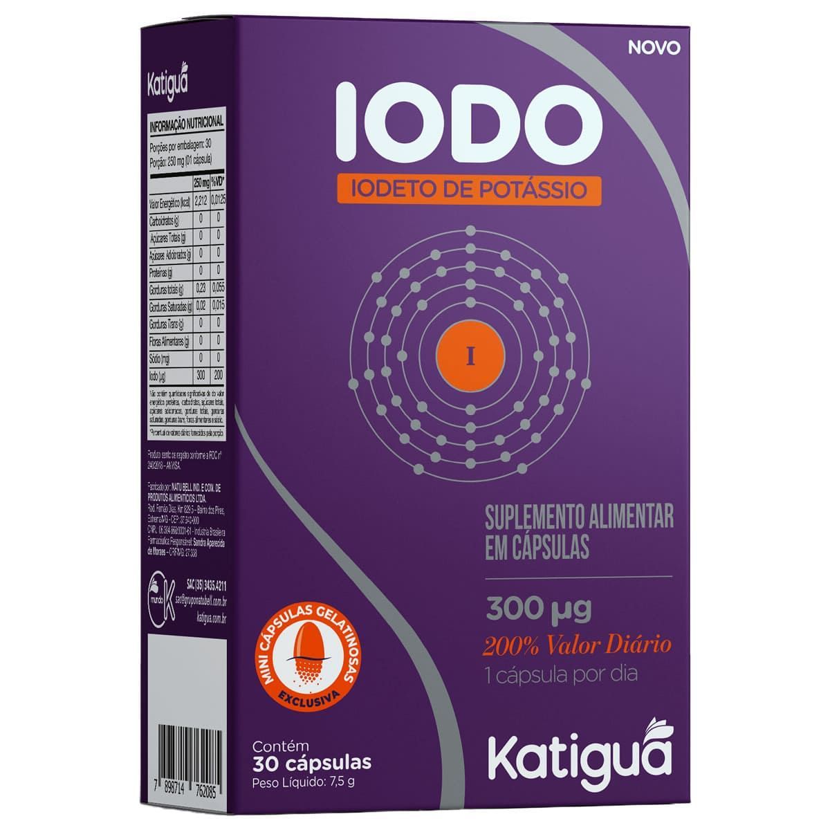 Iodo - 30 Cápsulas - Katiguá